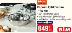 HİSAR OPTİMA KAPAKLI ÇELİK SAHAN 20 CM